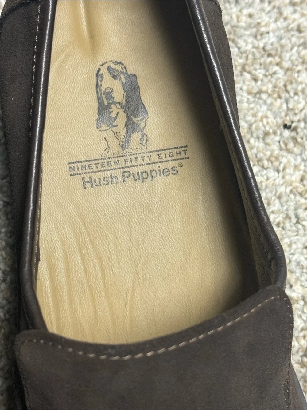 Hush Puppies Reminisce Grey Suede Loafers Men’s Size 11.5 M Slip On